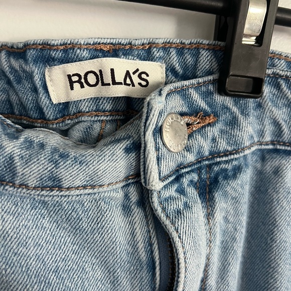 Light Blue Denim Jeans Rolla’s - Picture 3 of 4